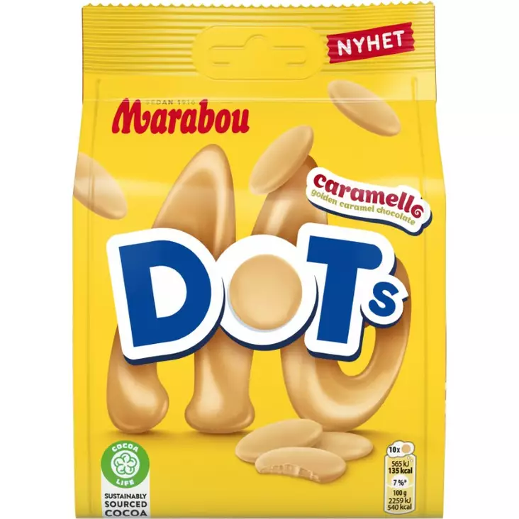 Marabou Dots Caramello 120g - Suklaat - 7622202039560 - 1