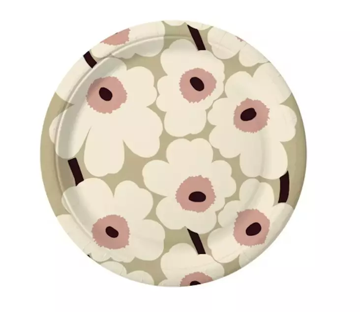 Marimekko Lautanen Unikko 18cm 10kpl - Kertakäyttölautaset - 6411631132000 - 1