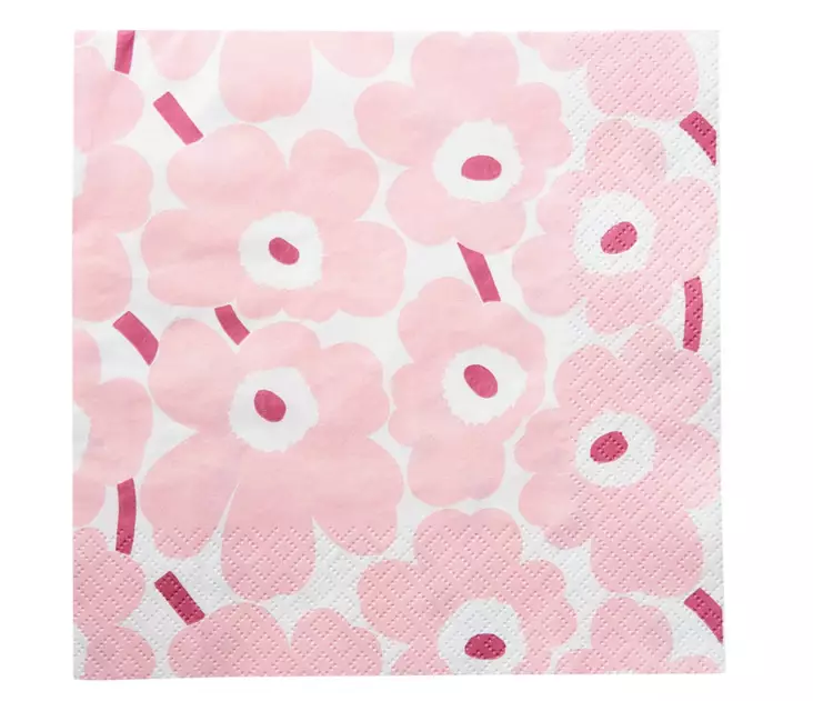 Marimekko Lautasliina Mini Unikko 24cm - Lautasliinat - 6411632140110 - 1