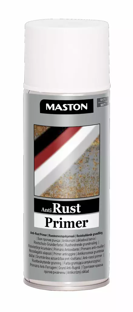 Maston Anti Rust-primer valkoinen 400ml - Spraymaalit - 4104040009910 - 2