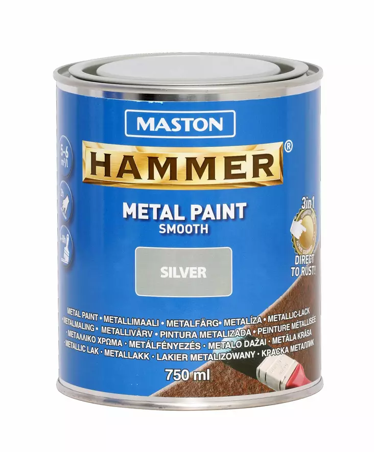 Maston Hammer hopea 750ml - Metallimaalit - 6412490012090 - 2