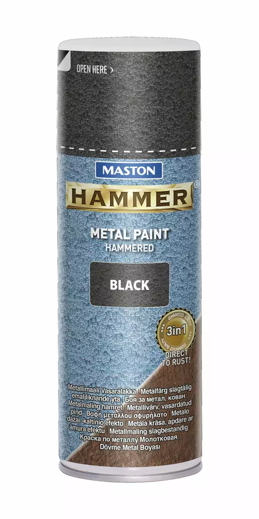 Maston hammer vasaralakka musta 400ml - Maalit - 6412490017750 - 2