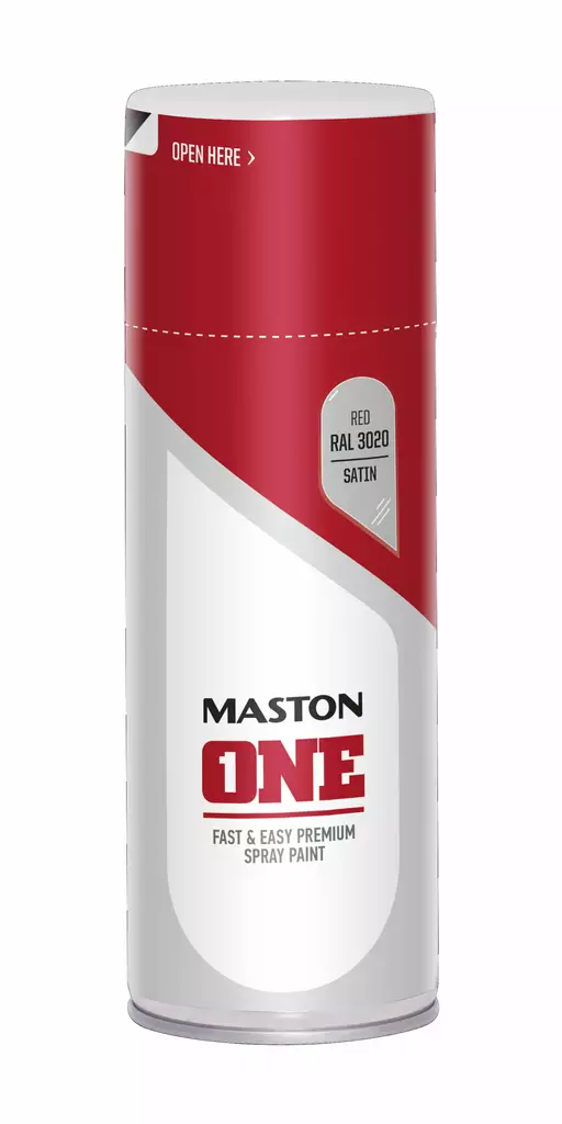 Maston One punainen spraymaali 400ml - Maalit - 6412490023010 - 2