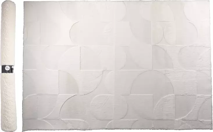 Matto 130x160cm valkoinen - Keskilattiamatot - 8721461061950 - 1