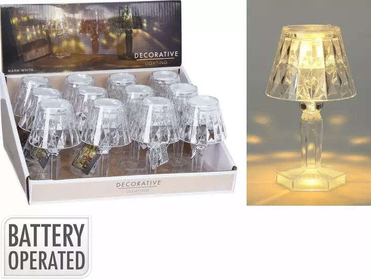 Minipöytävalo paristokäyttö 11cm - Pöytä- ja sisustusvalaisimet - 8720573782890 - 1