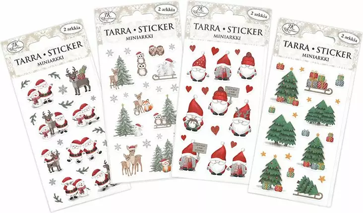 Minitarra-arkki jouluhahmot 2ark - Tarrat - 6417715031870 - 1