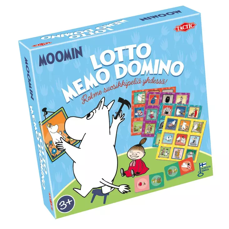 Muumi 3 in1: lotto, memo, domino - Lautapelit ja seurapelit - 6416739591520 - 1