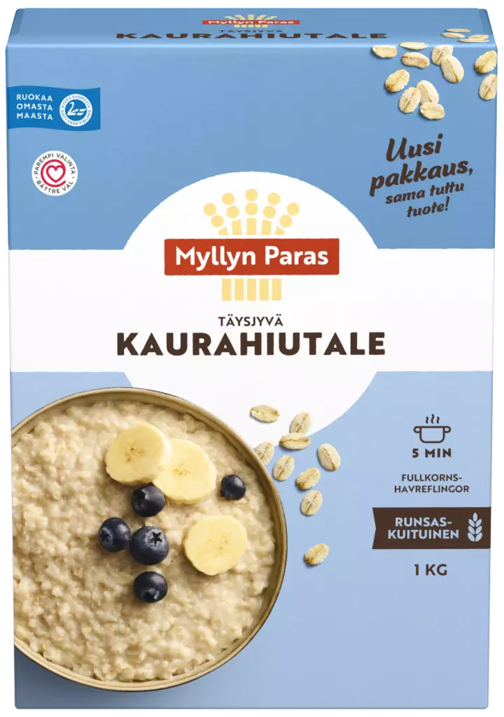 Myllyn Paras Kaurahiutale 1kg - Murot, myslit ja hiutaleet - 6417700052910 - 1