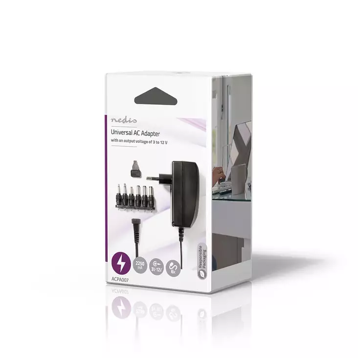 Nedis AC yleisvirtalähde 27W 2.25Ah - Muut tietokonetarvikkeet - 5412810267170 - 1