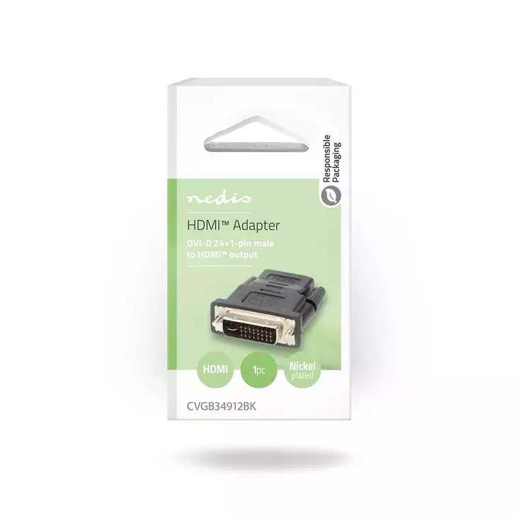 Nedis HDMI-DVI adapteri - Muut tietokonetarvikkeet - 5412810290000 - 1