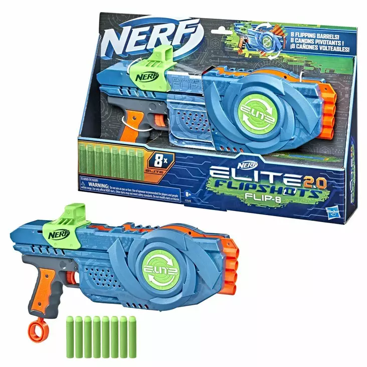 Nerf Elite 2.0 Flip-8 vaahtomuoviase - Leikkiaseet - 5010993876730 - 1