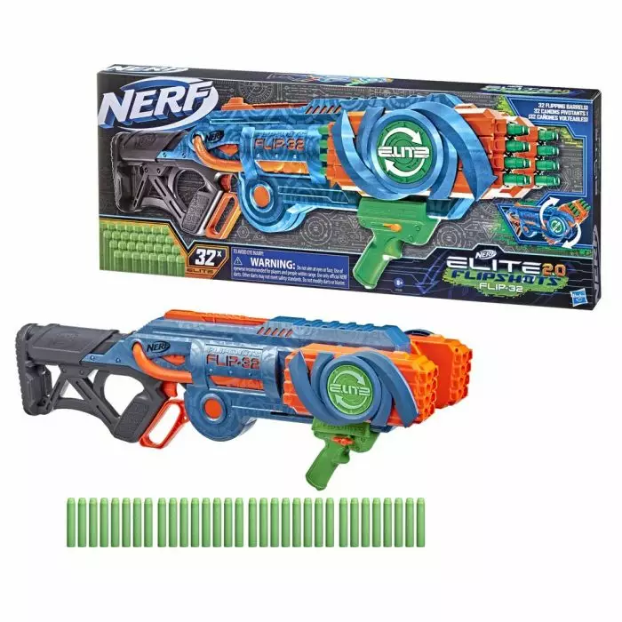Nerf Elite 2.0 Flip 32 nuolipyssy - Leikkiaseet - 5010993877430 - 1