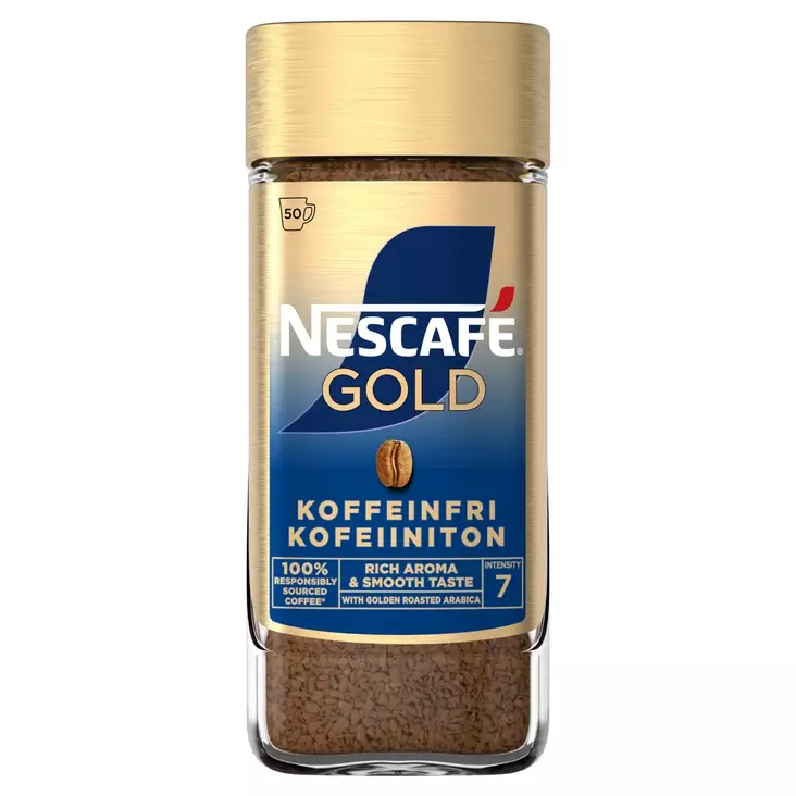 Nescafe Gold pikakahvi kofeeniton 100g - Elintarvikkeet - 7613287111180 - 1