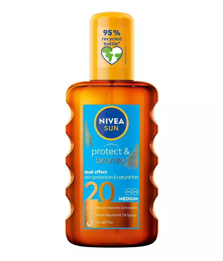 Nivea Sun Bronze SK20 öljysuihke - Aurinkorasvat ja itseruskettavat - 4005900462060 - 1