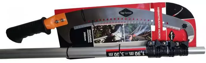 Oksasaha teleskooppivarrella 2,3m - 5,4m - Kirveet, vesurit ja viikatteet - 6430074690960 - 1