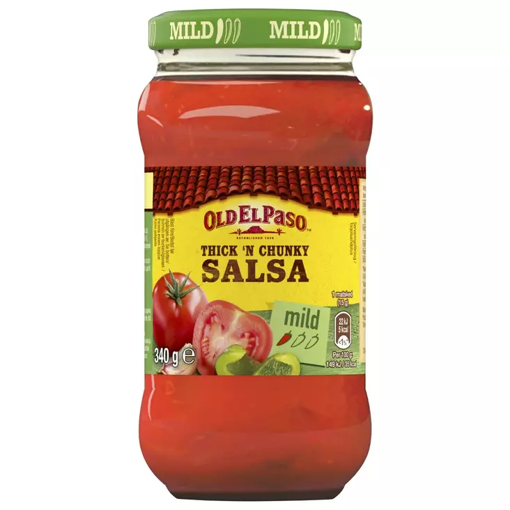 Old El Paso Original Salsa Mild 340g - Texmex-kastikkeet - 8410076400000 - 1