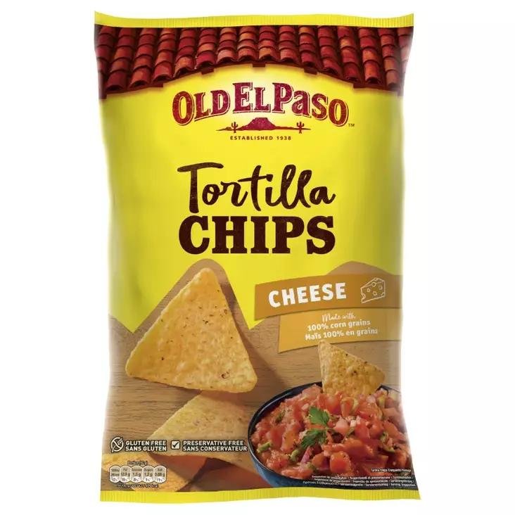 Old El Paso tortilla chips cheese - Texmex lastut ja nachot - 8410076482570 - 1