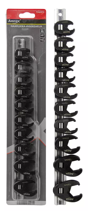 Haarukka-avainsarja 3/8" 10-os - Huoltotyökalut - 6420286912080 - 1