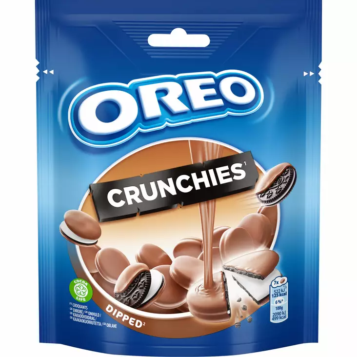 OREO CRUNHIES TÄYTEKEKSI 110G DIPPED - Kissat - 7622201125660 - 1
