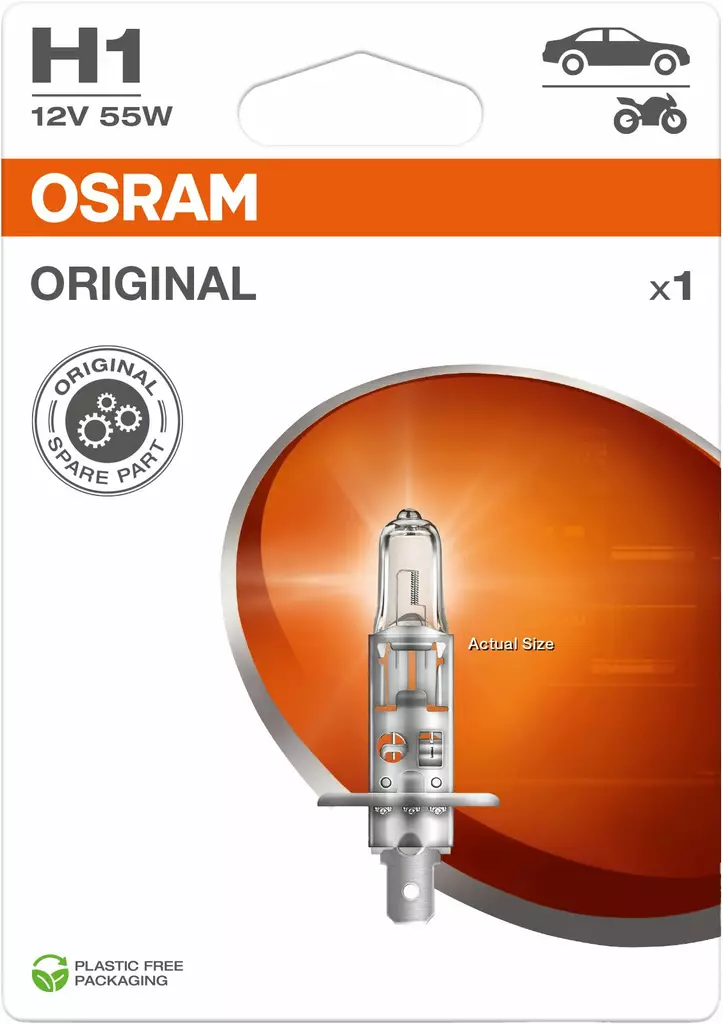Osram H1 12V 55W Polttimo - Halogen ajovalot ja polttimot - 4062172395380 - 1