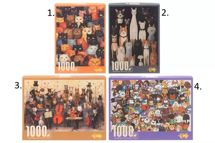 Palapeli 1000 palaa, lajitelma - Palapelit ja pulmapelit - 6410416509150 - 1