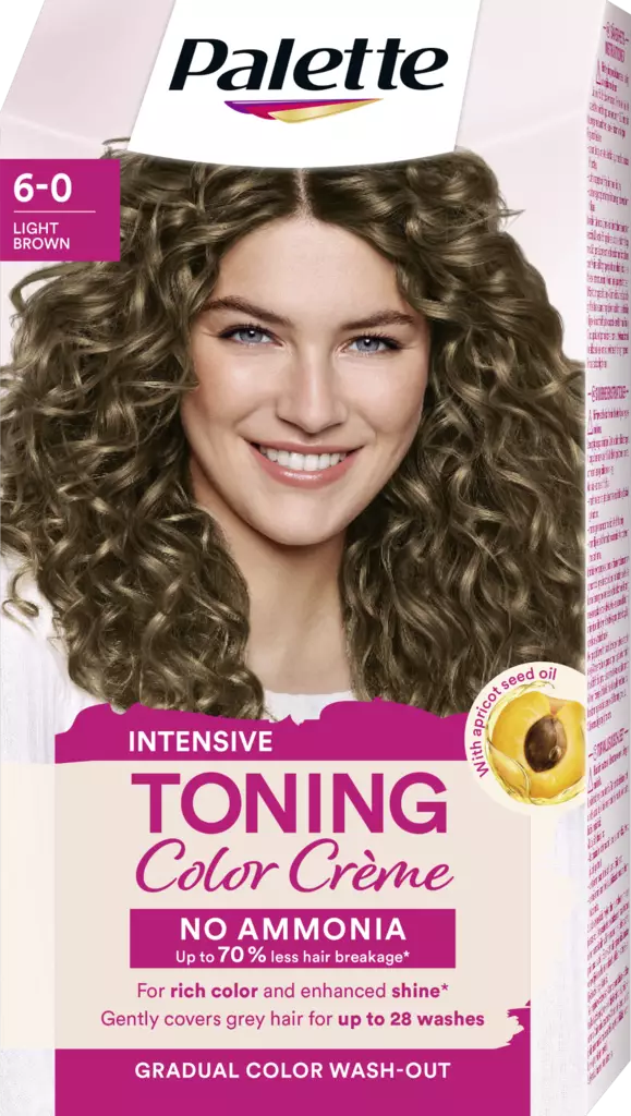 Palette kevytväri 6-0 Light Brown - Hiusvärit - 7332531119900 - 1