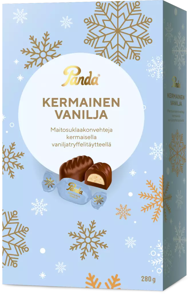 Panda Kermainen vaniljamaitosuklaakonvehti 280g - Joulumakeiset - 6412500028820 - 2