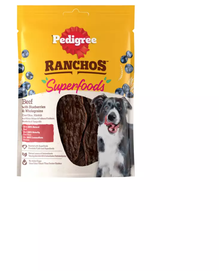 Pedigree Ranchos Superfood härkää 70g - Koiran herkut - 4008429172250 - 1