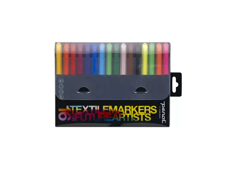 Penol For Future Artists 16kpl tekstiilitussit - Tussit, kuitukynät ja korostuskynät - 5701113150310 - 1