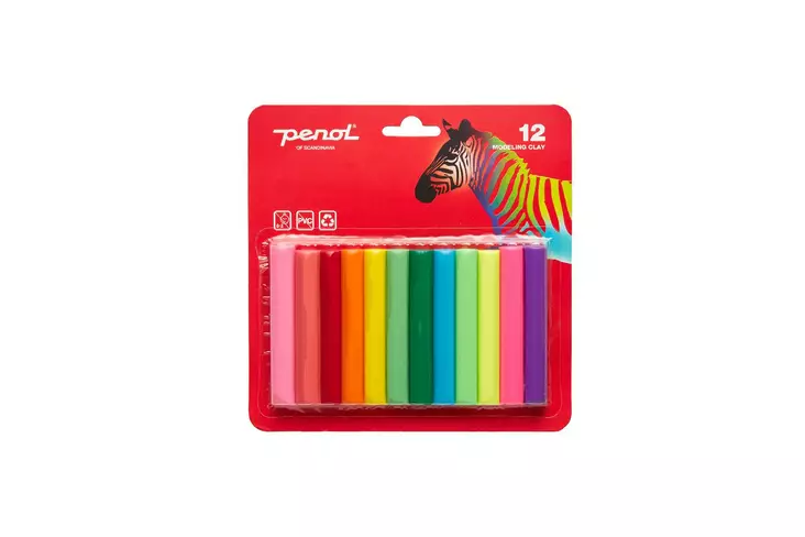 Penol Modelling Clay 12 kpl muovailuvaha - Muovailumassat - 5701113001940 - 1
