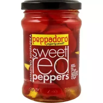 PEPPADORO SWEET REDPEPPERS 270G - Valmisruokasäilykkeet - 5201194001810 - 1