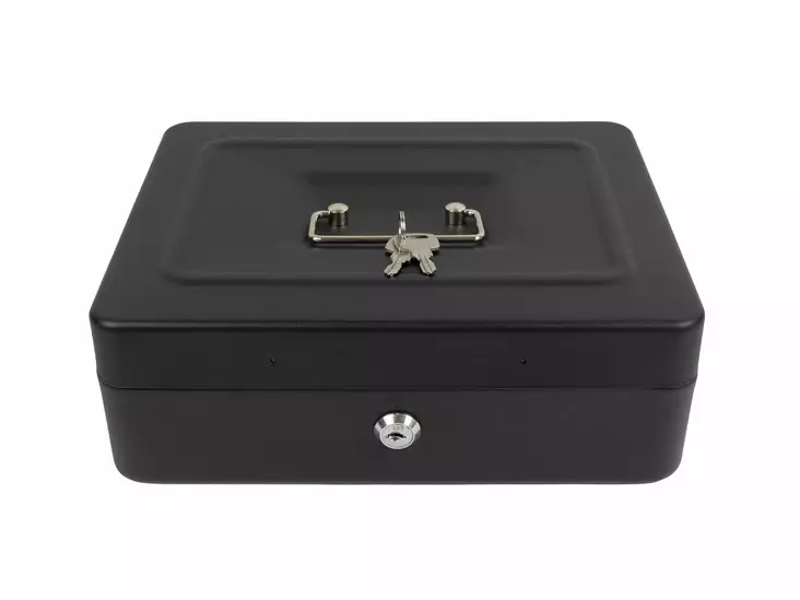 Pisla kassalipas 90x250x180mm matta musta - Muut pienrautatarvikkeet - 6414676011750 - 1