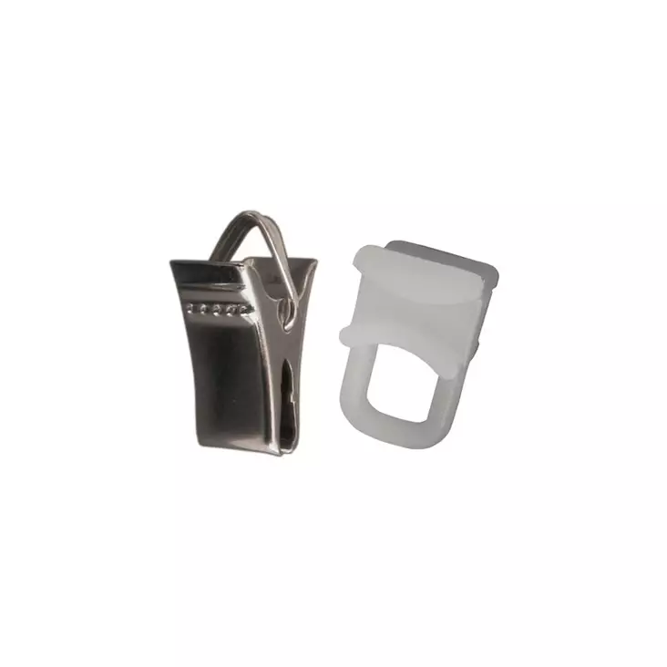 Pisla U-kiskon liuku puj. nipistin 20kpl - Verhotangot ja verhotarvikkeet - 6417012075010 - 1