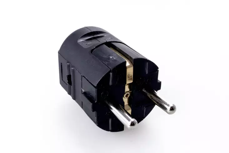 Pistotulppa maadoitettu musta - Pistotulpat - 6438149401220 - 1