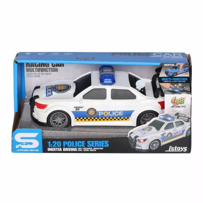 Poliisiauto äänet ja valot 1:20 - Leikkiautot ja kauko-ohjattavat autot - 6410416567020 - 1