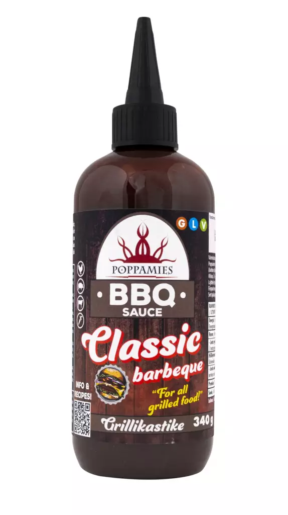 Poppamies bbq sauce classic barbeque 340 - Majoneesit,maustekastikkeet ja tahnat - 6430078920940 - 1