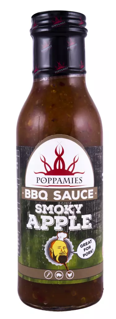Poppamies BBQ Sauce Smoky Apple 410g - Majoneesit,maustekastikkeet ja tahnat - 6430034015260 - 1