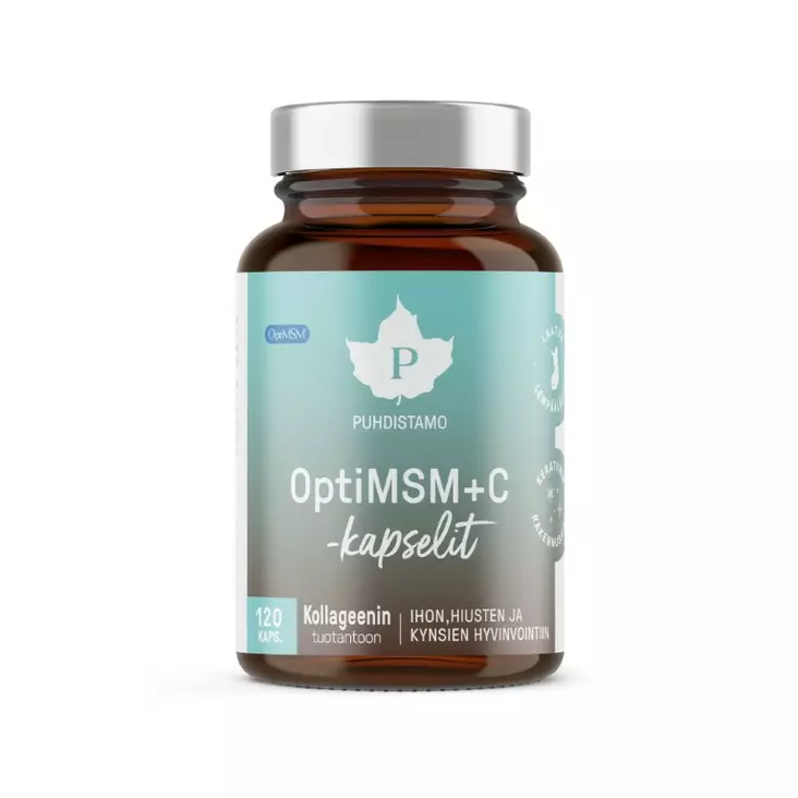 Puhdistamo OptiMSM+C -kapseli 120 kaps - Urheiluravinteet ja -valmisteet - 6430039223790 - 1