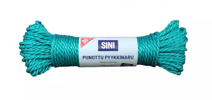 Punottu pyykkinaru 30 m (5mm) - Pyykinkuivaustarvikkeet - 6423800014130 - 1