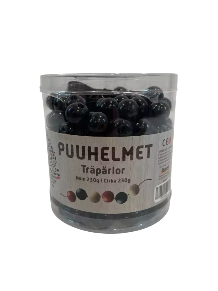 Puuhelmet musta - Askarteluhelmet - 6416570046470 - 1