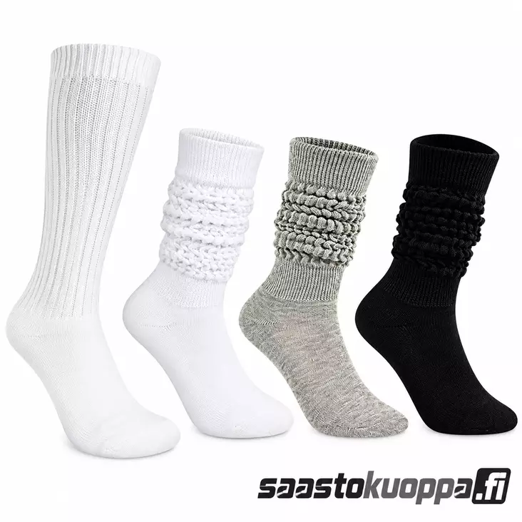 Puuvilla ryttyvarsi sportsukka 36-38 - Naisten sukat ja sukkahousut - 6438159992800 - 1