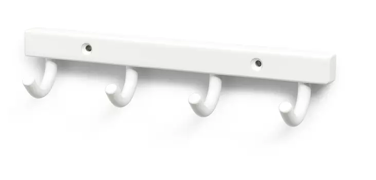 Pyyhenaulakko 840 4 valkoinen 215mm - Koukut ja naulakot - 7317900101540 - 1