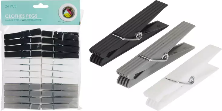 Pyykkipoika muovi 24kpl - Muut siivousvälineet - 8719202200720 - 1