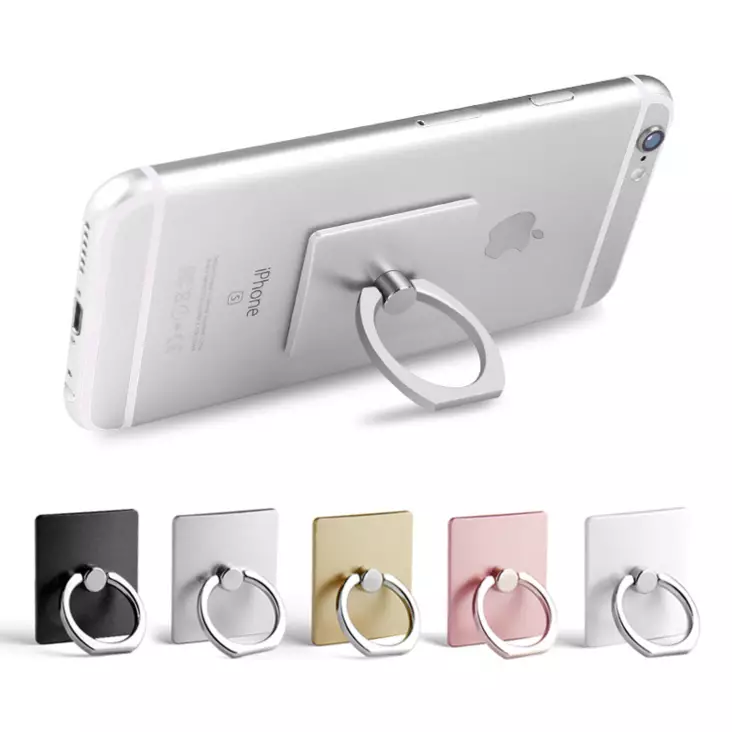 Rengaspidike 360 asteen säätö, hopea - Puhelintarvikkeet ja laturit - 6430076522290 - 1