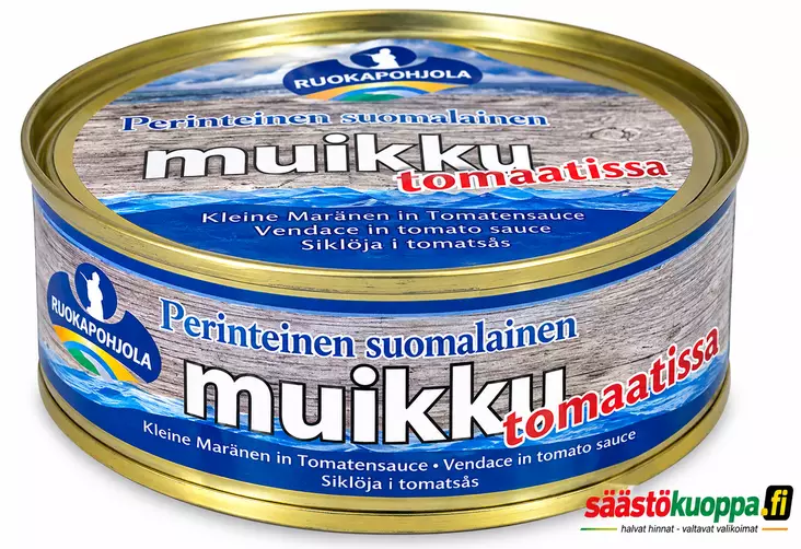 Ruokapohjola Muikku tomaattikastikkeessa - Kalasäilykkeet - 6430014438010 - 1