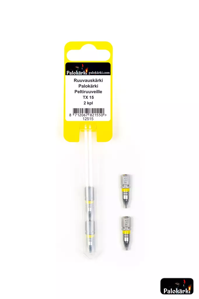 Ruuvauskärki peltiruuveille TX15 2kpl - Ruuvauskärjet - 8712067821550 - 1
