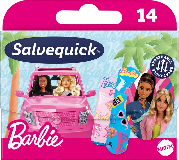 Salvequick Barbie lastenlaastari 14kpl - Desifiointi ja laastarit - 7340213302120 - 1
