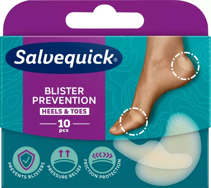 Salvequick Rakkolaastari 10kpl Foot Care - Desifiointi ja laastarit - 7310616022260 - 1