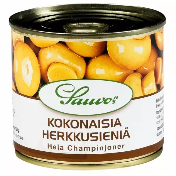 Sauvon Kokonaisia Herkkusieniä 250/150g - Valmisruokasäilykkeet - 6432700200130 - 1