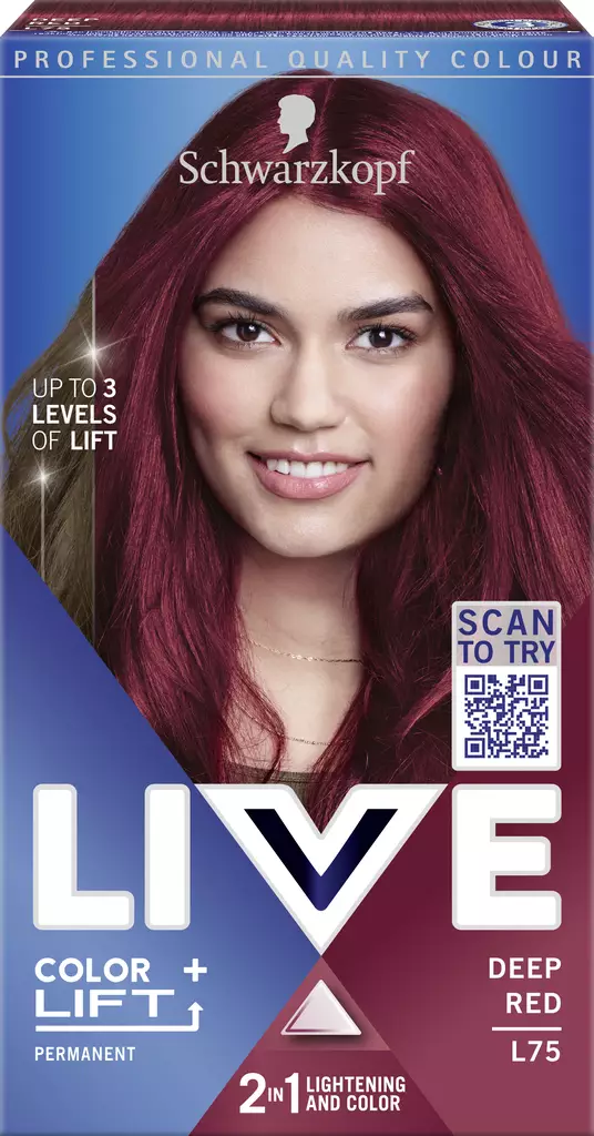 Schwarzkopf Live L75 Deep Red hiusväri - Hiusvärit - 7332531116220 - 1